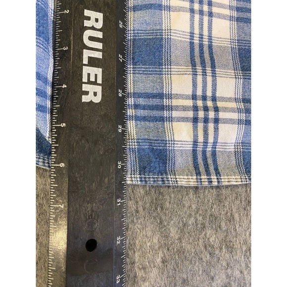 Vintage Javolis Plaid Button Up Cotton Longsleeve Shirt Sz Large - Picture 9 of 10